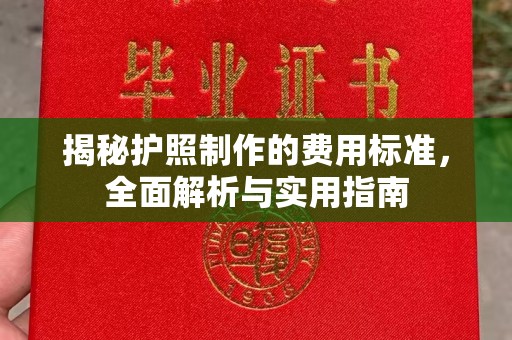 平度揭秘护照制作的费用标准，全面解析与实用指南