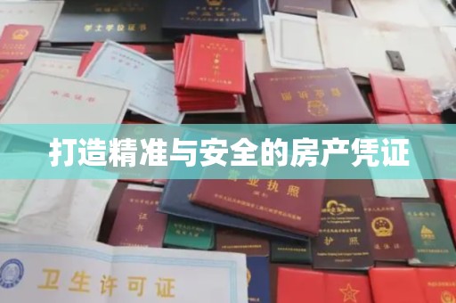 平度打造精准与安全的房产凭证
